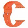 Silikonowy pasek Ocean Ripple dla Apple Watch 42mm / 41mm / 40mm / 38mm - pomarańczowe