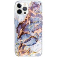 Błyszcząca marmurowa pokrywa dla iPhone 11 Pro Max - niebieskie
