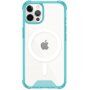 Przezroczysty pokrowiec z kolorową ramką i MagSafe dla iPhone 11 Pro Max - niebieskie