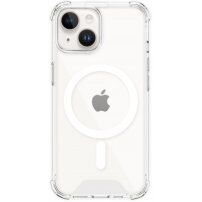 Przezroczysty pokrowiec z kolorową ramką i MagSafe dla iPhone 14 Plus - przezroczyste