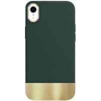Pokrywa ochronna z platerowanym dnem dla iPhone XR - zielone