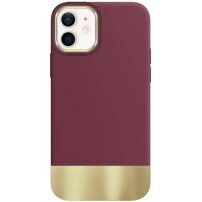 Pokrywa ochronna z platerowanym dnem dla iPhone 11 - bordowe