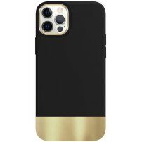 Pokrywa ochronna z platerowanym dnem dla iPhone 11 Pro Max - czarny