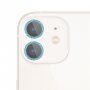 Szkło hartowane z brokatowymi ramkami chroniącymi obiektyw aparatu dla iPhone 11 - niebieskie