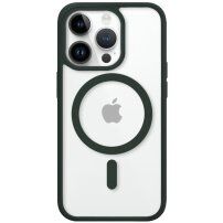 Przezroczysty pokrowiec ochronna z MagSafe dla iPhone 14 Pro Max - zielone