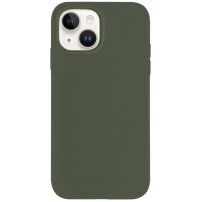 Matowy ekologicznie rozkładalny pokrowiec do iPhone 14 Plus - oliwkowe