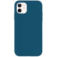 Matowy ekologicznie rozkładalny pokrowiec do iPhone 12 / 12 Pro - niebieskie