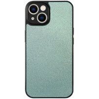 Pokrowiec z błyszczącej skóry PU dla iPhone 14 Plus - miętowe