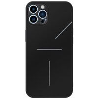 Aluminiowa osłona R-Just z ochroną obiektywu kamery dla iPhone 12 Pro Max - czarny