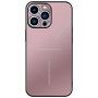 R-Just aluminiowa osłona ochronna z ochroną obiektywu kamery dla iPhone 13 Pro - różowo-złoty