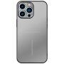 Aluminiowa osłona R-Just z ochroną obiektywu kamery dla iPhone 14 Pro - srebrny