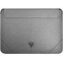 Guess Saffiano Triangle Metal Logo etui dla iPada Pro 12,9"/ MacBook do 14" - srebrna