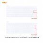 ENKAY 3w1 błyszczące etui z ultra cienkim etui klawiatury EU i zaślepkami portów dla MacBook Pro 13" z Touch Barem (A1706 / A1989 / A2159) - czarny