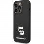 Karl Lagerfeld Choupette silikonowy pokrowiec dla iPhone 14 Pro - czarny
