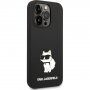 Karl Lagerfeld Choupette NFT silikonowy pokrowiec dla iPhone 14 Pro Max - czarny