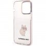 Karl Lagerfeld IML Choupette NFT transparentny pokrowiec dla iPhone 14 Pro Max - różowy