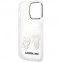 Karl Lagerfeld Ikonik Karl and Choupette pokrowiec dla iPhone 14 Pro Max - przezroczyste