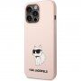 Karl Lagerfeld Choupette NFT silikonowy pokrowiec dla iPhone 13 Pro Max - różowy