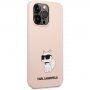 Karl Lagerfeld Choupette NFT silikonowy pokrowiec dla iPhone 13 Pro Max - różowy