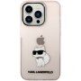 Karl Lagerfeld IML Choupette NFT transparentny pokrowiec dla iPhone 14 Pro Max - różowy