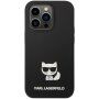 Karl Lagerfeld Choupette silikonowy pokrowiec dla iPhone 14 Pro - czarny
