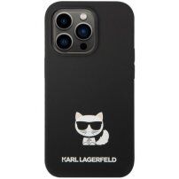 Karl Lagerfeld Choupette silikonowy pokrowiec dla iPhone 14 Pro - czarny