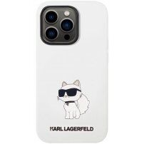 Karl Lagerfeld Choupette NFT silikonowy pokrowiec dla iPhone 14 Pro Max - biały