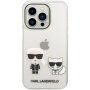 Karl Lagerfeld Ikonik Karl and Choupette pokrowiec dla iPhone 14 Pro Max - przezroczyste