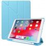 Pokrowiec ze origami stojakiem i miejscem na Apple Pencil dla iPad 10,2" (2019-2021) / Air 3 (2019) / Pro 10,5" - niebieski