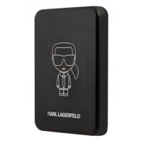 Karl Lagerfeld MagSafe bezprzewodowy powerbank z portem USB-C - 3 000 mAh - czarna
