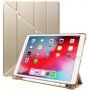 Pokrowiec ze origami stojakiem i miejscem na Apple Pencil dla iPad 10,2" (2019-2021) / Air 3 (2019) / Pro 10,5" - złoty