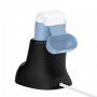 Usams silikonowy stojak 2w1 dla Apple Watch / AirPods - czarny