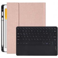 Pokrowiec ze klawiaturą, touchpadem i miejsce na Apple Pencil dla iPad 10,2" (2019-2021) / Air 3 (2019) / Pro 10,5" - różowo