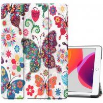 Pokrowiec z funkcją usypiania dla iPad 10,2" (2019-2021) - motyle i kwiaty