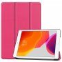 Pokrowiec ze skóry PU z funkcją usypiania dla iPad 10,2" (2019-2021) - fuksjowy