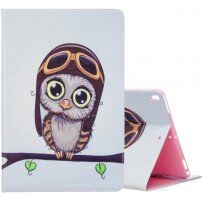 Pokrowiec z miejscem na karty dla iPad 10,2" (2019-2021) / Air 3 (2019) / Pro 10,5" - sowa z czapką