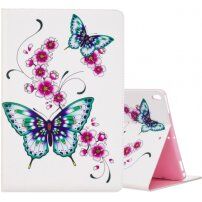 Pokrowiec z miejscem na karty dla iPad 10,2" (2019-2021) / Air 3 (2019) / Pro 10,5" - motyle i kwiaty