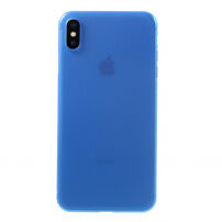 Ultra cienkie etui plastikowe dla iPhone XS Max - niebieskie
