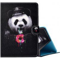 Pokrowiec z miejscem na karty dla iPad 9,7" (2017/2018) / Air 1 / 2 / Pro 9,7" - głodna panda
