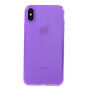Etui z miękkiego plastiku dla iPhone XS Max - fioletowe