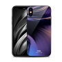 NXE etui ze szklanym tyłem dla iPhone XS Max - fioletowe