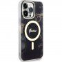 Guess Marble IML pokrowiec z MagSafe dla iPhone 13 Pro Max - czarny