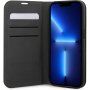 Karl Lagerfeld Saffiano Karl and Choupette NFT flip pokrowiec dla iPhone 13 Pro Max - czarne