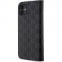 Karl Lagerfeld Saffiano Monogram flip pokrowiec dla iPhone 11 - czarne