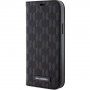 Karl Lagerfeld Saffiano Monogram flip pokrowiec dla iPhone 12 / 12 Pro - czarne