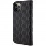 Karl Lagerfeld Saffiano Monogram flip pokrowiec dla iPhone 12 / 12 Pro - czarne