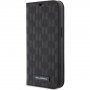 Karl Lagerfeld Saffiano Monogram flip pokrowiec dla iPhone 13 - czarne