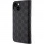 Karl Lagerfeld Saffiano Monogram flip pokrowiec dla iPhone 13 - czarne