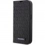 Karl Lagerfeld Saffiano Monogram flip pokrowiec dla iPhone 13 Pro Max - czarne