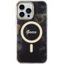 Guess Marble IML pokrowiec z MagSafe dla iPhone 13 Pro Max - czarny